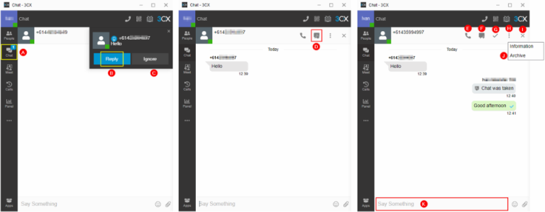 How to Send & Receive SMS with 3CX Chat as a Group - 3SIP Services