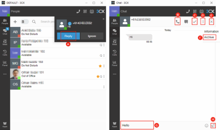 How to Send & Receive SMS with 3CX Chat as an Individual - 3SIP Services